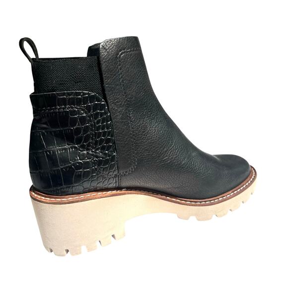 Dolce Vita H2O Chelsea Boots Croc Black & Cream - Picture 7 of 15